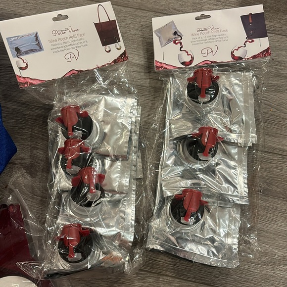 Porto Vino City Tote with Ice Pack & (2) Packs of 4 Refill Packs NWT - Picture 8 of 15